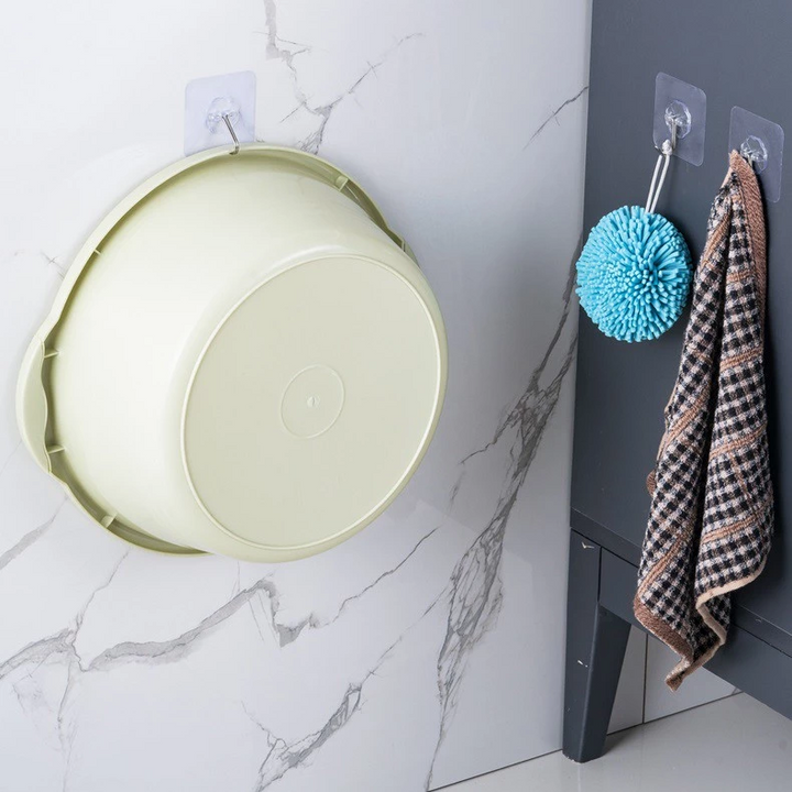 Bộ 10 móc treo tường dán keo trong suốt chịu lực cao