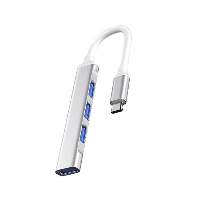 Bộ hub chia USB Type-C ra 4 cổng USB 3.0 vỏ nhôm