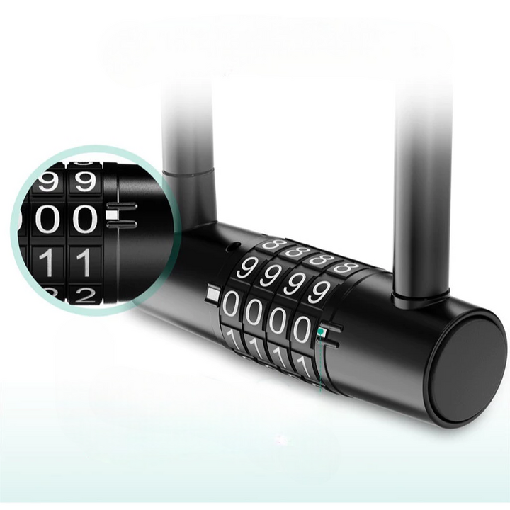 Khóa chữ U 4 số đổi mã gọng dài chống trộm chắc chắn