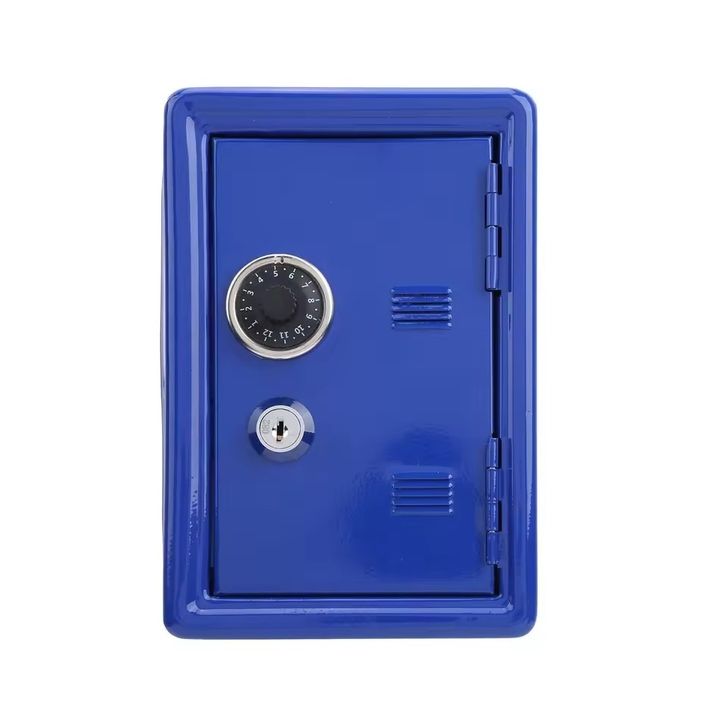 Két sắt mini CH-0431 tiết kiệm tiền cho bé 18x12x10cm - Xanh