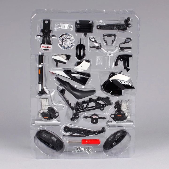 Mô hình lắp ráp xe mô tô KTM 690 Duke 3 tỷ lệ 1:12 Maisto