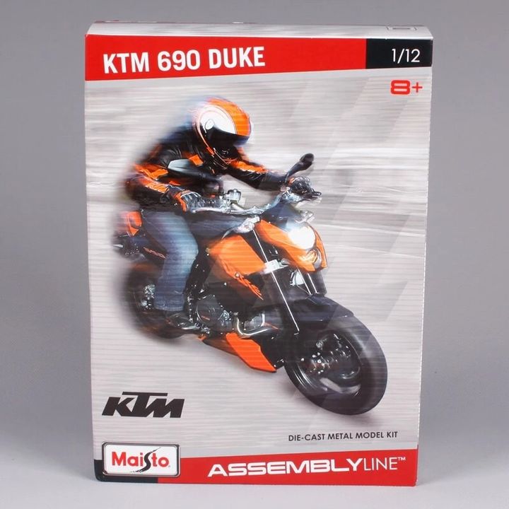 Mô hình lắp ráp xe mô tô KTM 690 Duke 3 tỷ lệ 1:12 Maisto