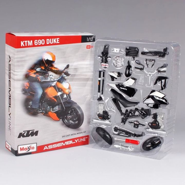 Mô hình lắp ráp xe mô tô KTM 690 Duke 3 tỷ lệ 1:12 Maisto