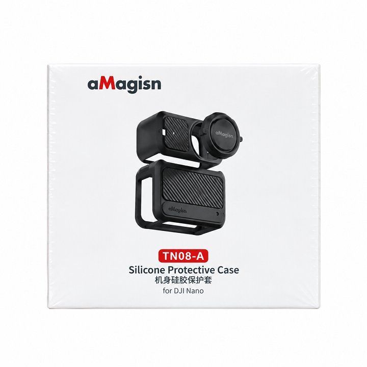 Ốp Bảo Vệ Bằng Silicon aMagisn Cho Camera Hành Động DJI Osmo Nano - Đen