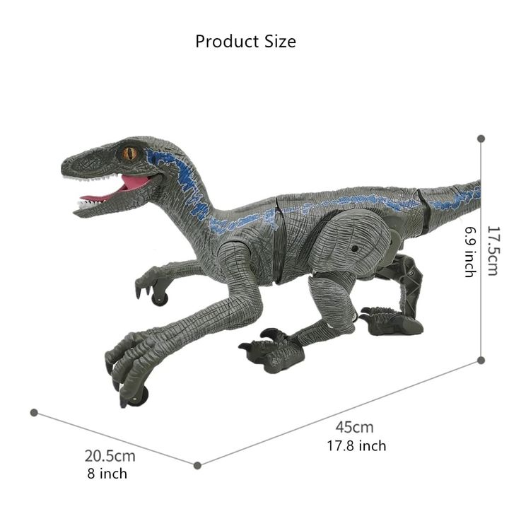 Đồ chơi khủng long điều khiển từ xa Velociraptor Tyrannosaurus Rex mô phỏng âm thanh