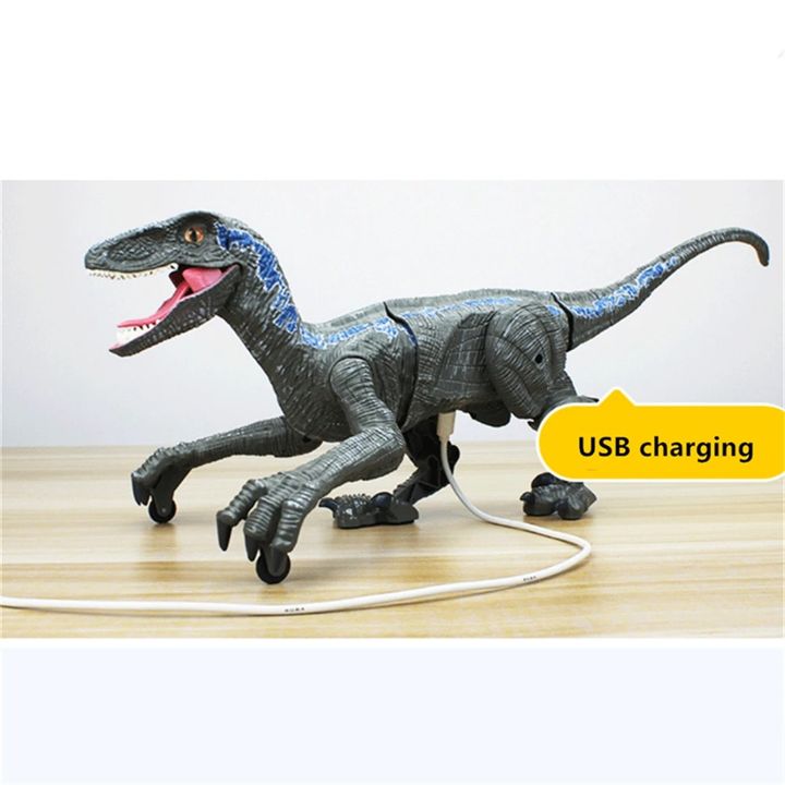 Đồ chơi khủng long điều khiển từ xa Velociraptor Tyrannosaurus Rex mô phỏng âm thanh