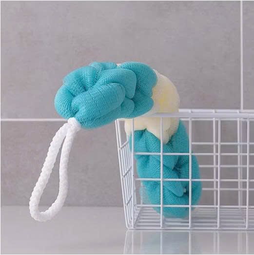 Bông tắm lưới dài kỳ lưng tạo bọt tiện dụng - Kem Xanh