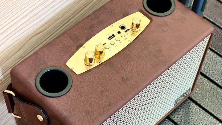 Loa Bluetooth xách tay QiXi SK-2039 kèm 2 micro karaoke