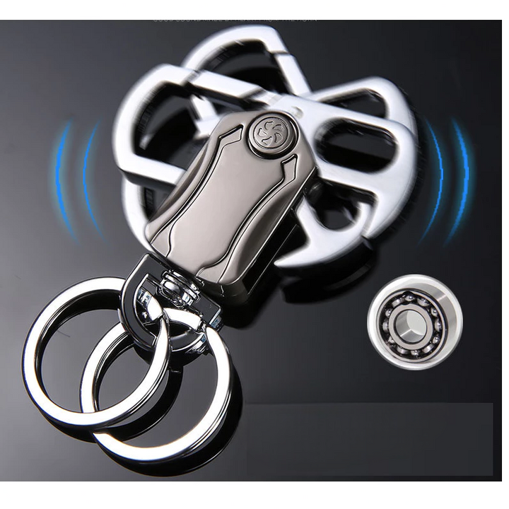 Móc khóa inox cao cấp đa năng dùng cho ô tô và xe máy