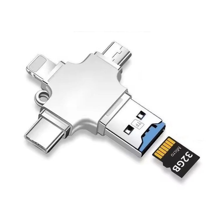 Đầu đọc thẻ nhớ micro 4 trong 1 giá rẻ
