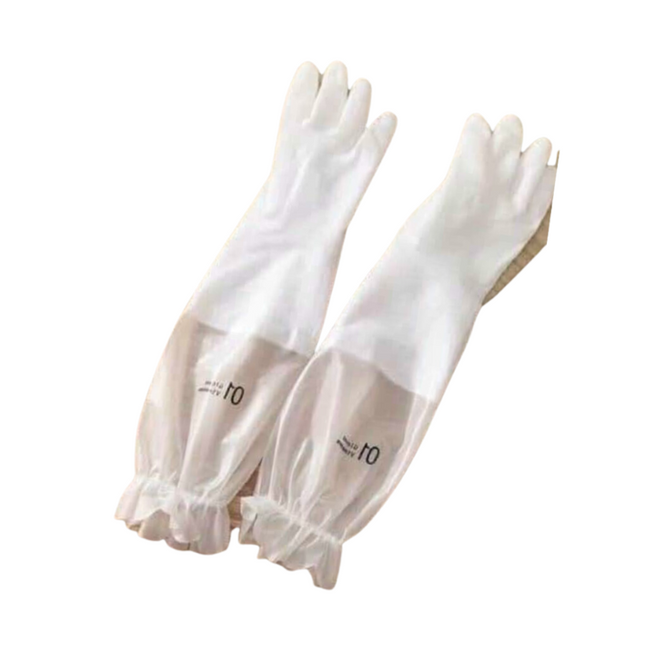 Găng tay rửa chén cao su dày lót nỉ chống trơn tuột