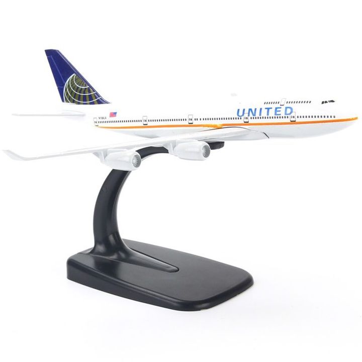 Mô hình Máy bay United Airlines Boeing B747 16cm