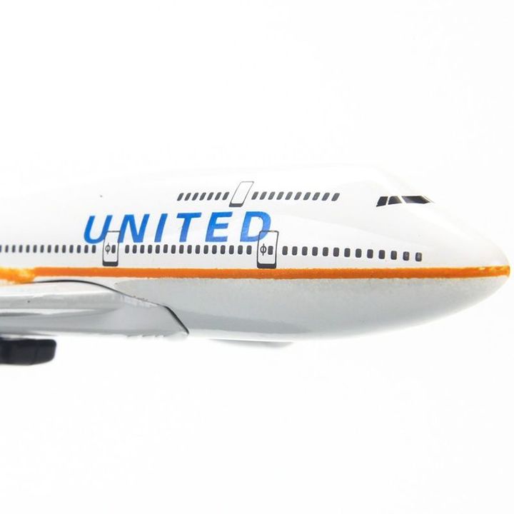 Mô hình Máy bay United Airlines Boeing B747 16cm