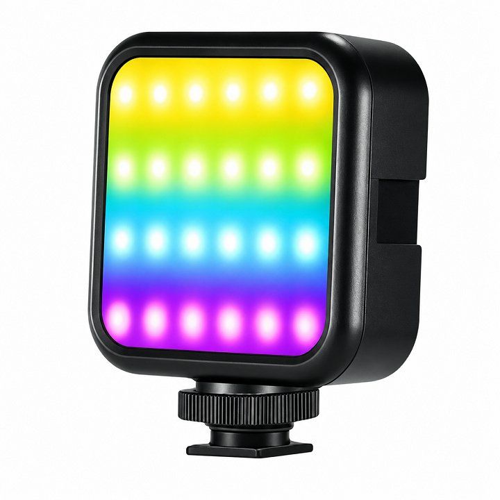 Đèn LED Trợ Sáng W017 RGB Sạc Pin 5W Mini Livestream Chụp Ảnh CRI96