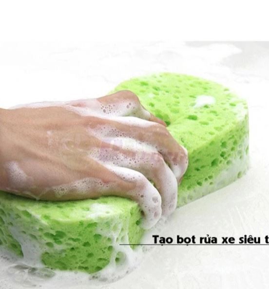 Miếng Bọt Biển Cọ Rửa Đa Năng, Mút Xốp Lau Chùi, Vệ Sinh Xe Cộ Đồ Dùng - Màu Xanh Lá