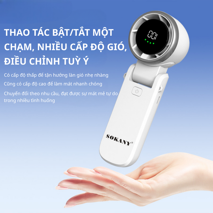Quạt cầm tay SOKANY-14636 màn hình kỹ thuật