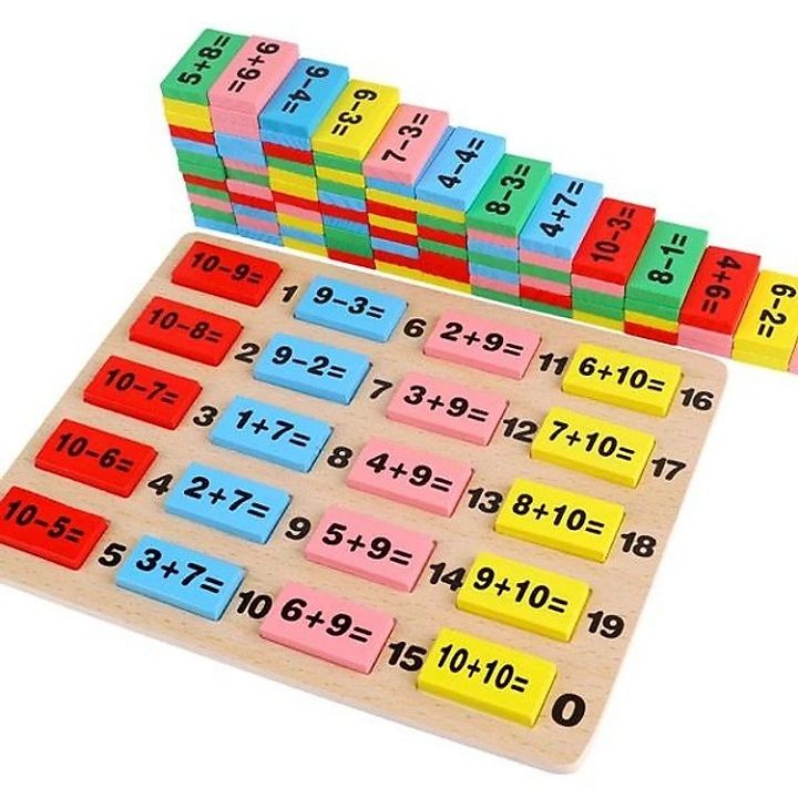 Bộ đồ chơi Domino toán học