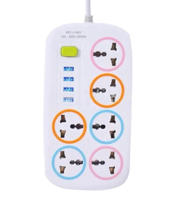 Ổ Cắm Điện Thông Minh Tích Hợp Sạc USB Ổ Điện Chịu Tải 2200W Có Công Tắc An Toàn Chịu Nhiệt