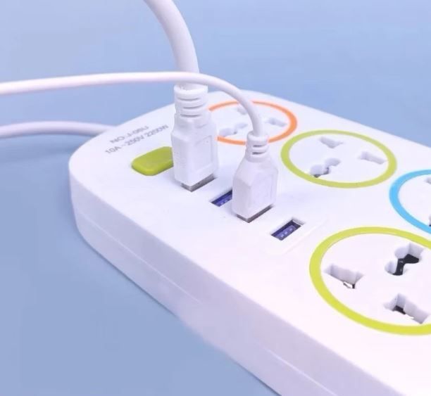Ổ Cắm Điện Thông Minh Tích Hợp Sạc USB Ổ Điện Chịu Tải 2200W Có Công Tắc An Toàn Chịu Nhiệt