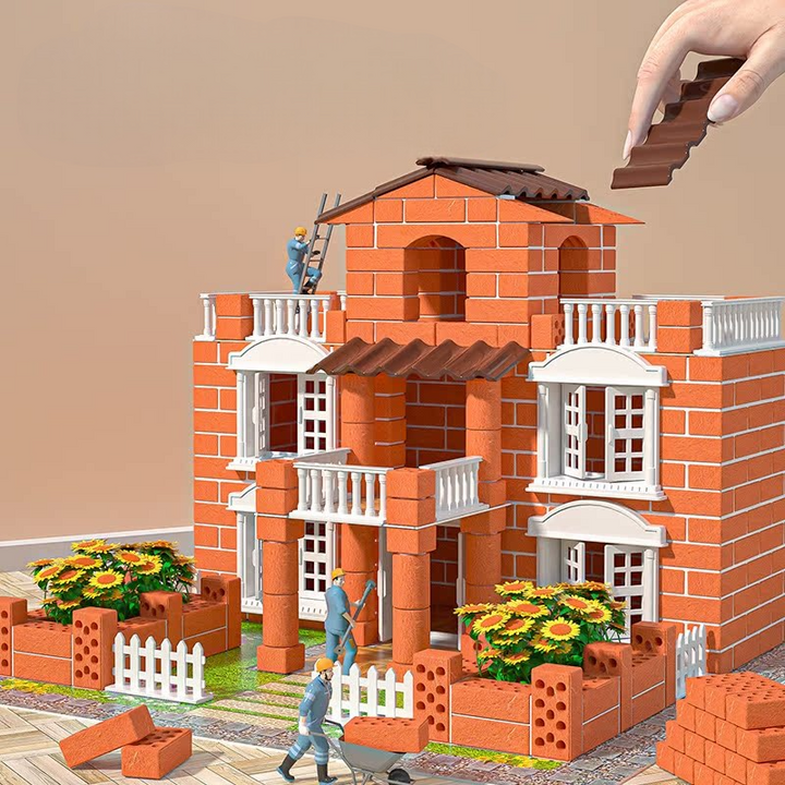 Bộ đồ chơi lắp ráp nhà biệt thự mini DIY 432 mảnh ghép