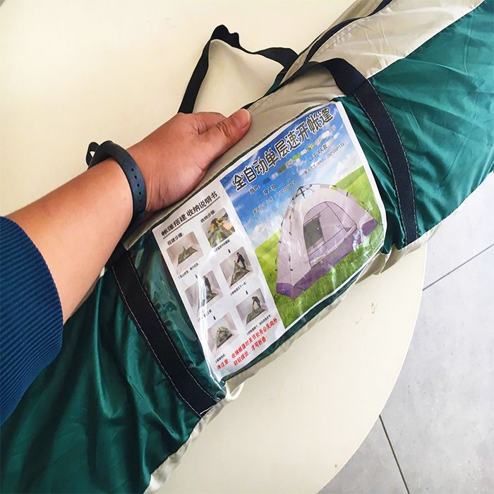 Lều Cắm Trại Du Lịch Tự Bung Tự Động 2 cửa ra vào, 2 cửa sổ kích thước 2 x 2x 1.35m cho 3-4 người