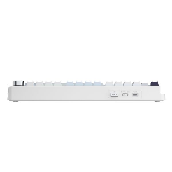 Bàn phím cơ Gaming không dây AULA F75-16 Xanh Băng Hà (Ice blue/xanh+trắng+tím đậm/ Ice Vein Switch)