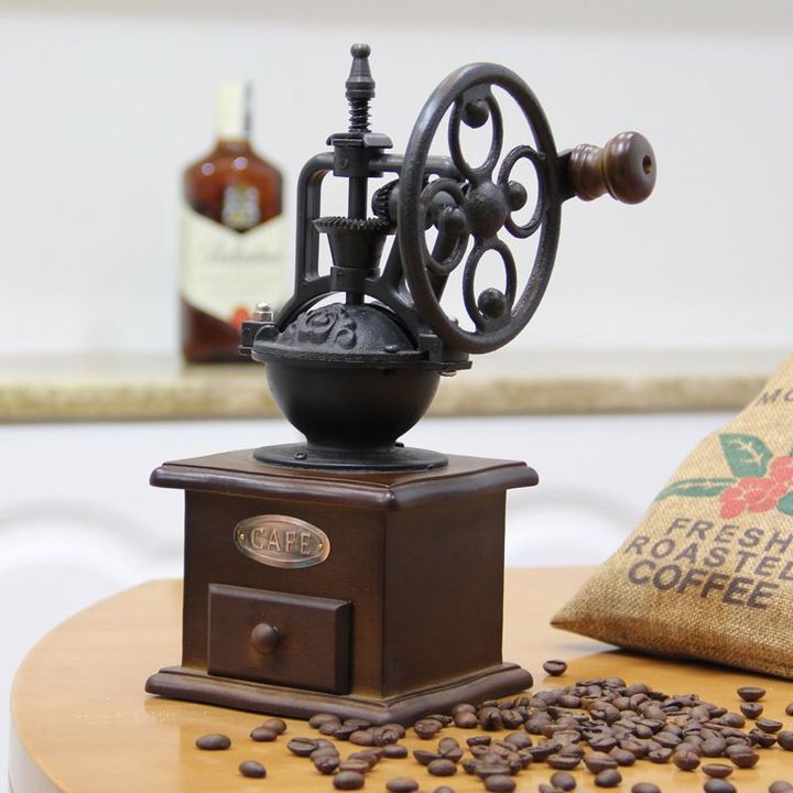 Máy xay cafe bằng tay phong cách cổ điển