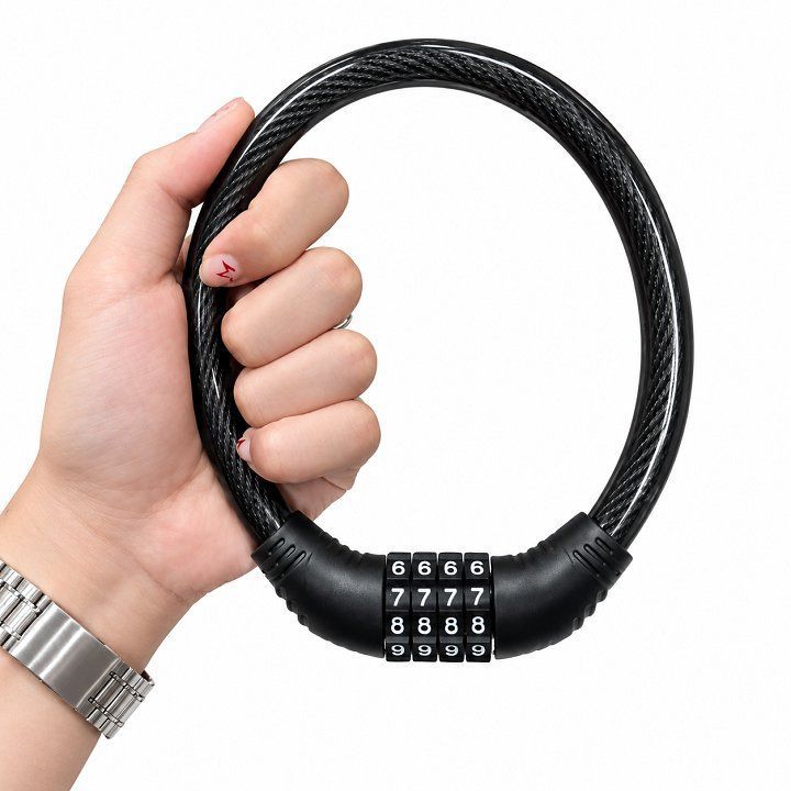 Ổ Khóa dây lõi thép dùng mật mã 4 số