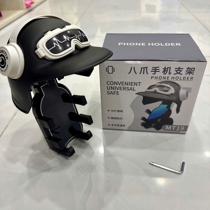 Giá đỡ điện thoại xe máy MT-19 có mũ gắn chân gương chắc chắn