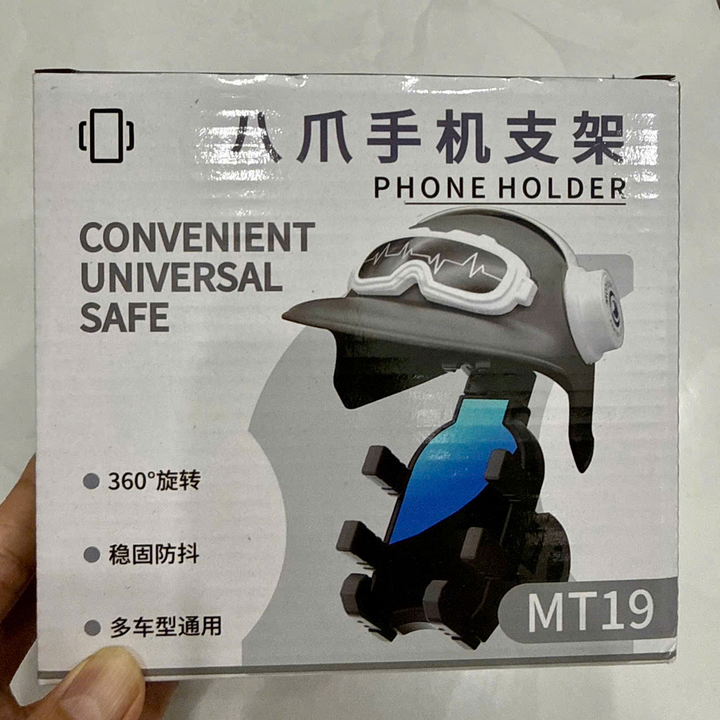 Giá đỡ điện thoại xe máy MT-19 có mũ gắn chân gương chắc chắn