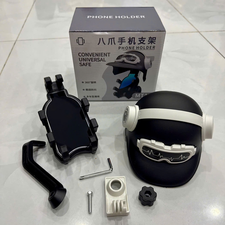 Giá đỡ điện thoại xe máy MT-19 có mũ gắn chân gương chắc chắn