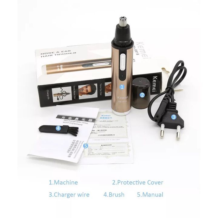 Máy cắt tỉa lông mũi mini Kemei KM-6619 tiện dụng