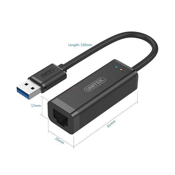 Hình ảnh Cable chuyển đổi USB 3.0 to LAN Unitek Y3470 chính hãng