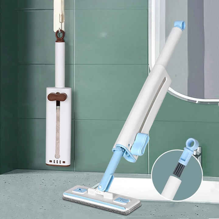 Cây lau bếp kính mini tự vắt gọn nhẹ tiện dụng