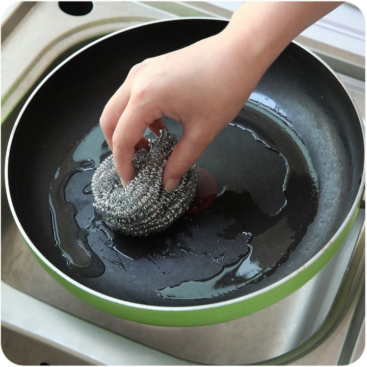 Bộ 6 búi cọ xoong nồi inox làm sạch tiện dụng