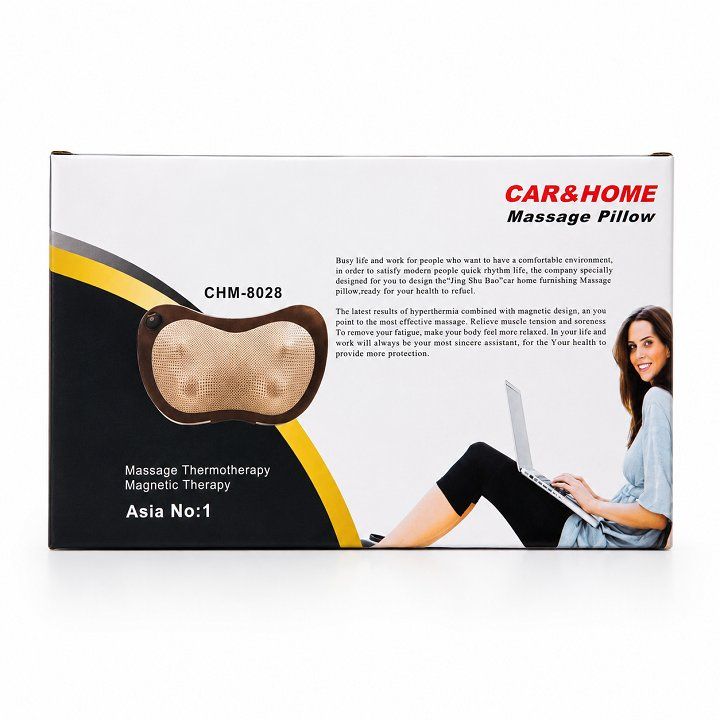 Gối massage cổ vai gáy 8 bi 1 chiều quay cắm điện CHM 8018