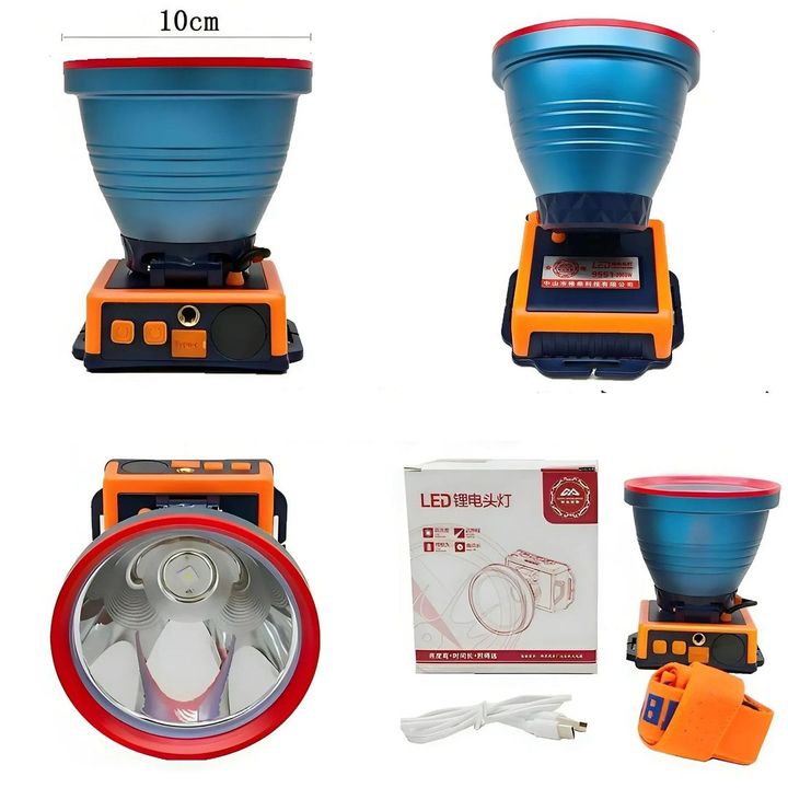 Đèn pin đội đầu GY-9551 công suất 2000W - chiếu sáng mạnh mẽ ánh trắng