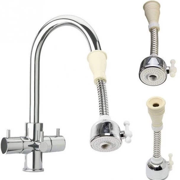 Đầu vòi nước tăng áp xoay 360 độ 2 chế độ phun