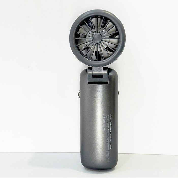 Quạt cầm tay sò lạnh SS-030 gập 180° - Xám ánh kim