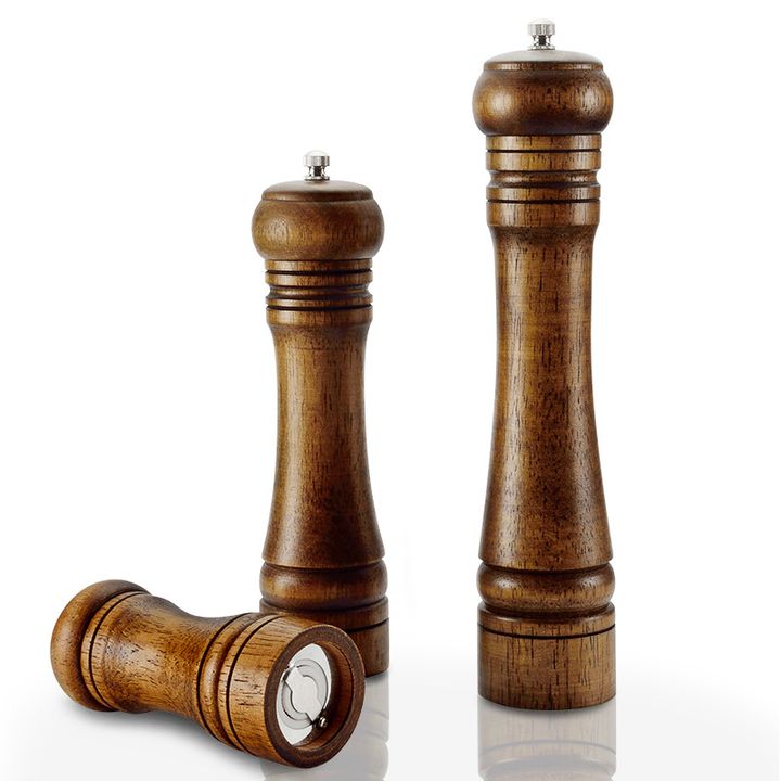 Dụng cụ xay tiêu bằng gỗ nhỏ gọn 8 inch