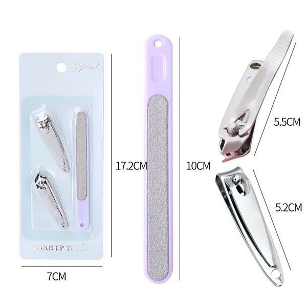 Bộ dụng cụ cắt và dũa móng tay 3 món tiện dụng