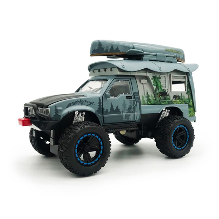 Mô hình xe địa hình cắm trại bánh lớn chất liệu hợp kim tỷ lệ 1:24