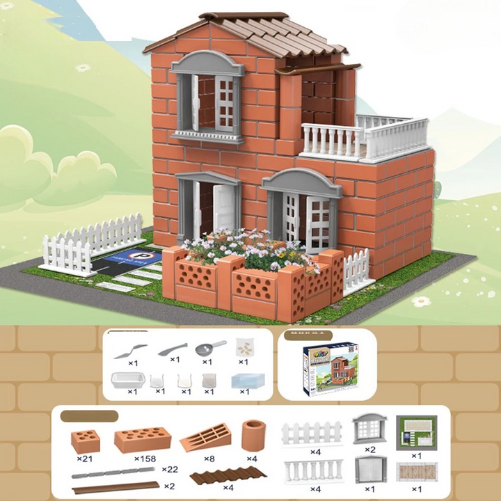 Bộ đồ chơi DIY xây dựng mini nhà biệt thự Manor (241) chi tiết