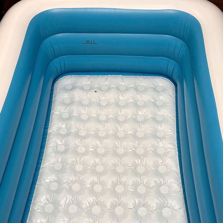 Bế bơi phao bơm 3 tầng cao cấp Intime YT-667 chống trượt an toàn cho bé 210x150x60 cm
