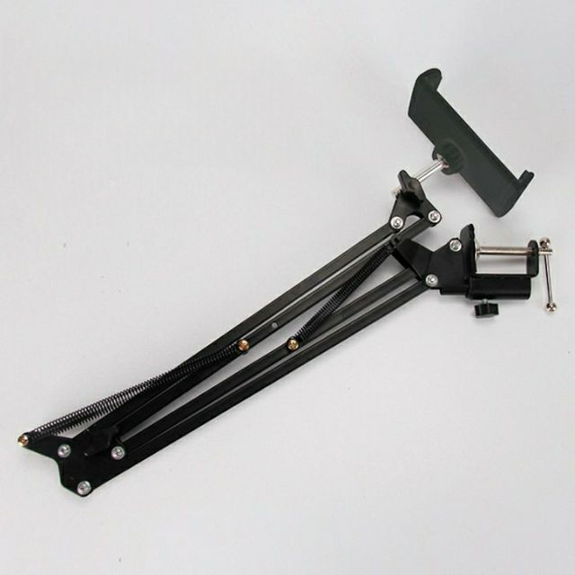 Chân kẹp đầu giường, kẹp bàn dùng cho ipad, máy tính bảng, điện thoại