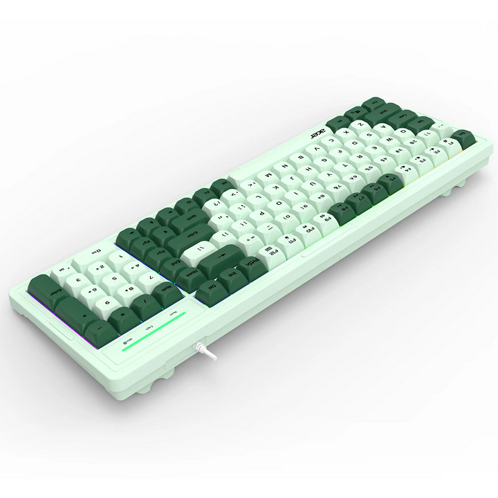 Bàn phím máy tính có dây Acer OKB030 chống ồn phối màu đôi có đèn LED