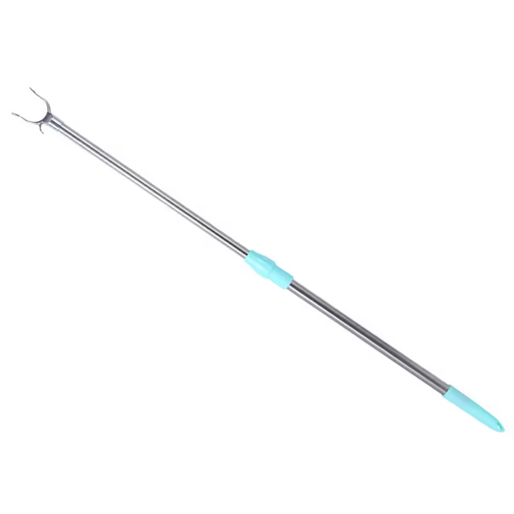 Cây móc quần áo đa năng cán dài thu gọn linh hoạt - xanh