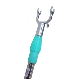 Cây móc quần áo đa năng cán dài thu gọn linh hoạt - xanh