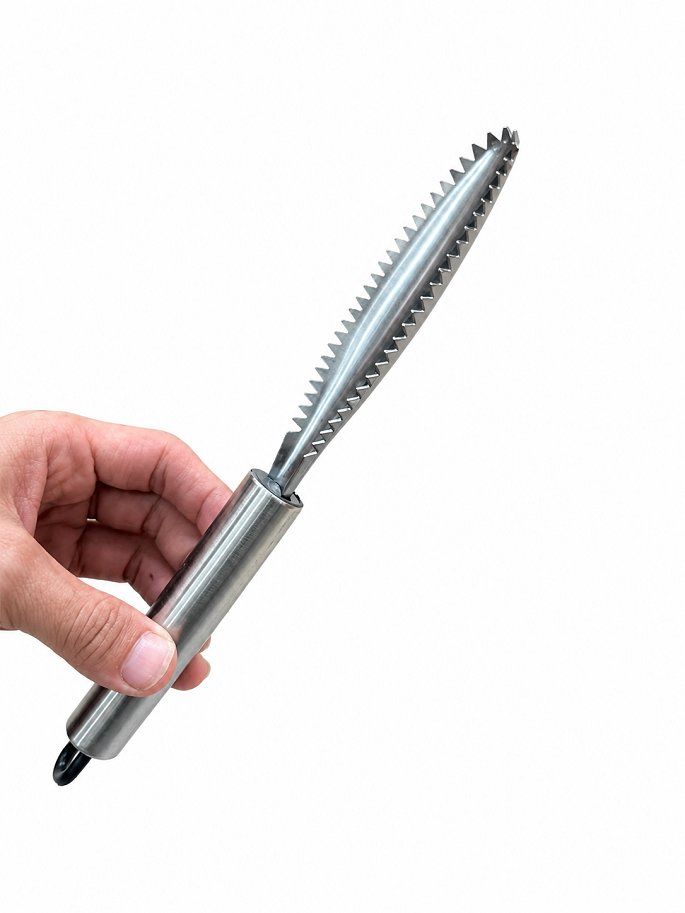 Dụng cụ đánh vảy cá chất liệu Inox bền bỉ dài 23 cm