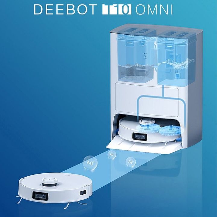 Robot hút bụi lau nhà thông minh Ecovacs Deebot T10 Omni Bản Nội Địa